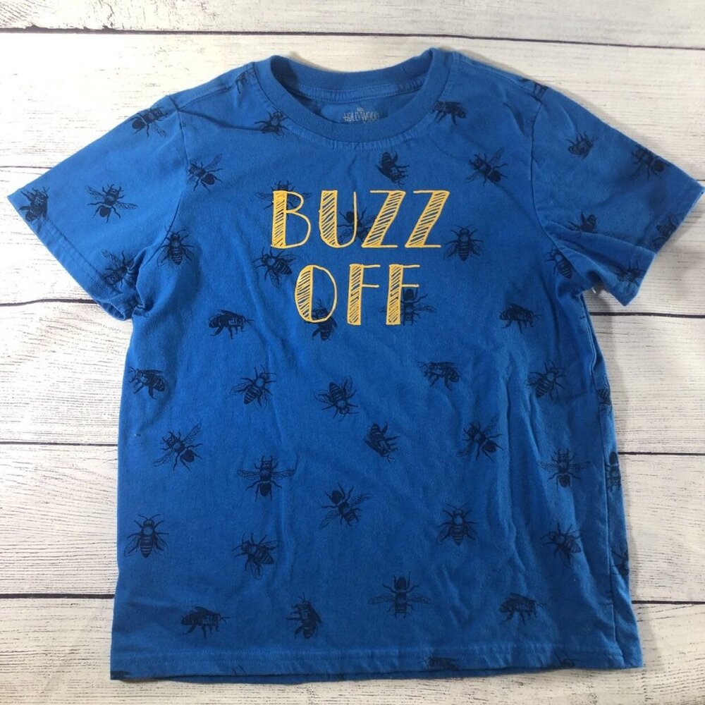Hollywood Size 7 Blue Buzz Off Tee